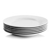 10 Strawberry Street Simply White 10.5" Round Dinner Plate, Set