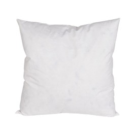 Creative Co-Op 20" x 20" Duck Feather Pillow Insert, 20" Square, White