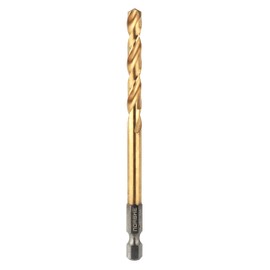 Norske Tools NIDBP212 Hex Shank Titanium Coated 1/4" Impact Drill Bit