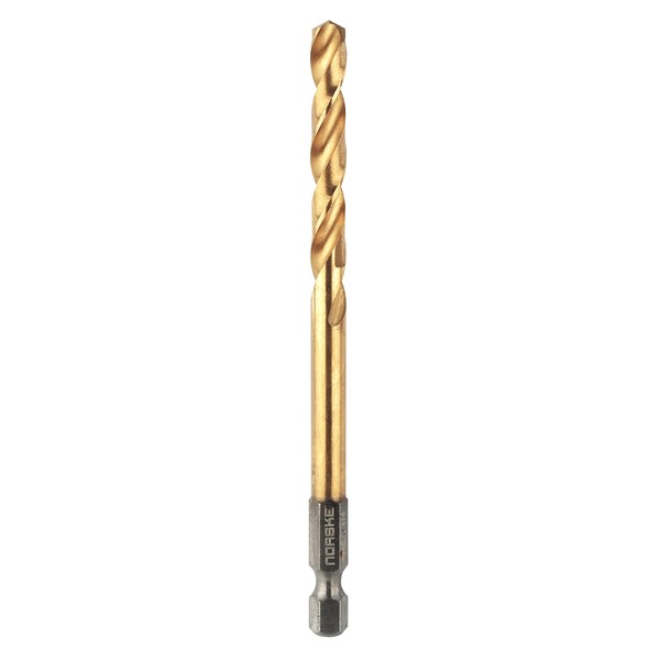 Norske Tools NIDBP212 Hex Shank Titanium Coated 1/4" Impact Drill