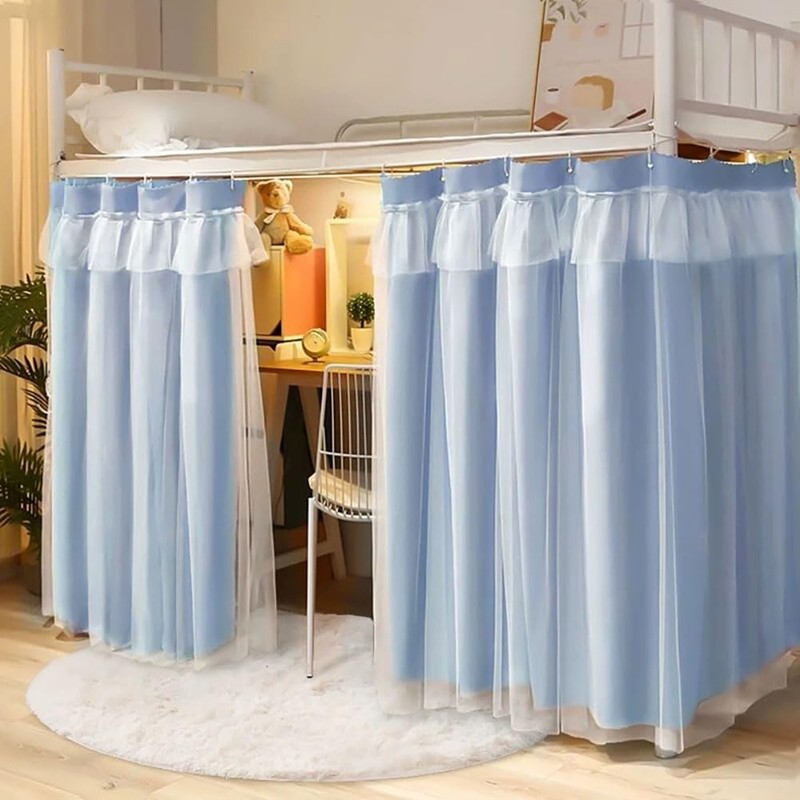 XGOPTS 1 Panel Dorm Bunk Bed Curtain Students Dormitory Bottom