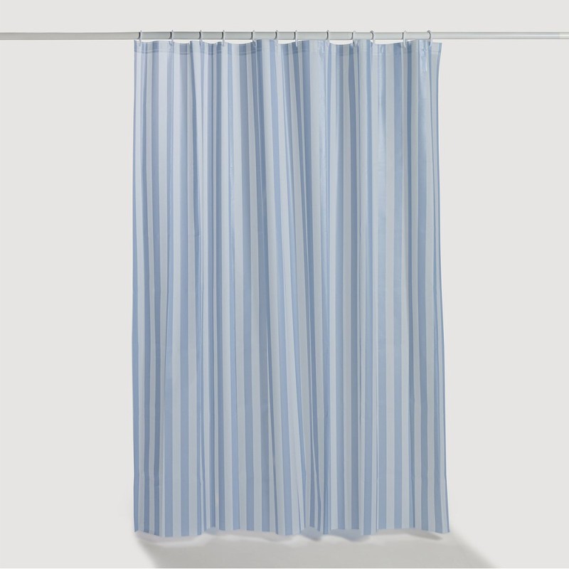 JAJU [JAJU] Stripe Shower Curtain 180X180cm_Blue