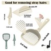 AISHUJIE Cat Litter Scoop and Grooming Set, Non-Stick Deep Shovel