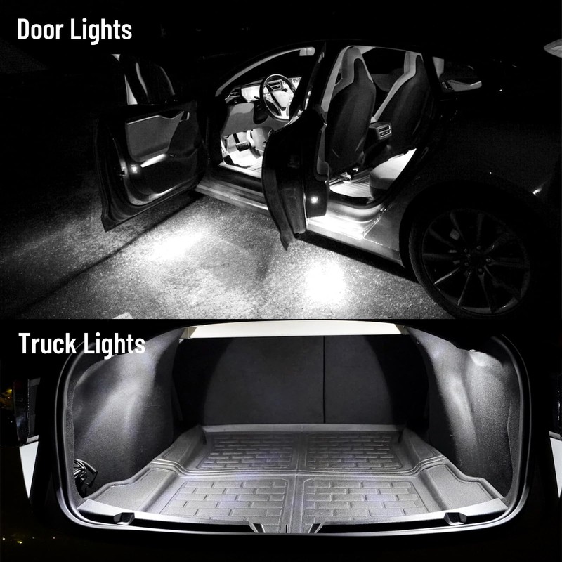 AUTOGOOD 16pcs Interior LED Lights Kit Super Bright LED Map