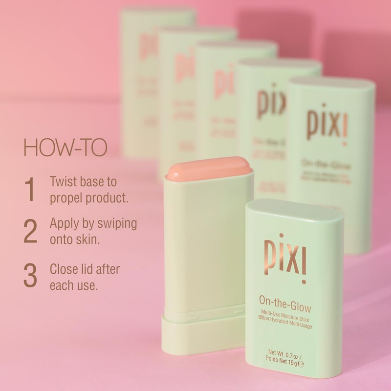 Pixi Beauty On-the-Glow | Colorless Solid Moisturizer Stick | Multi-Use