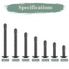 GOHODOMINO #10×1-1/2" Sheet Metal Screws 100Pcs 410 Stainless Steel Truss