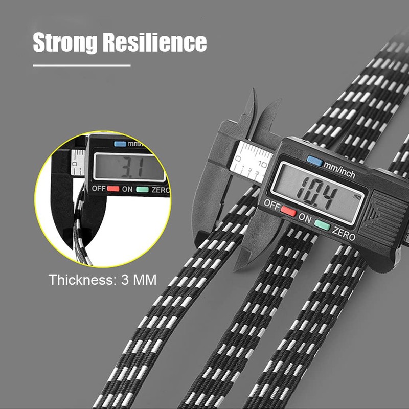 2 Pcs Bike Bungee Cords 3 in 1 Strap Rope