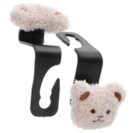 FELTECHELECTR 2pcs Car Seat Hooks for Headrest Cartoon Purse Hook for Car Multi Functional Organizer for Bags Groceries Umbrellas Stylish and Convenient Vehicle Accessory
