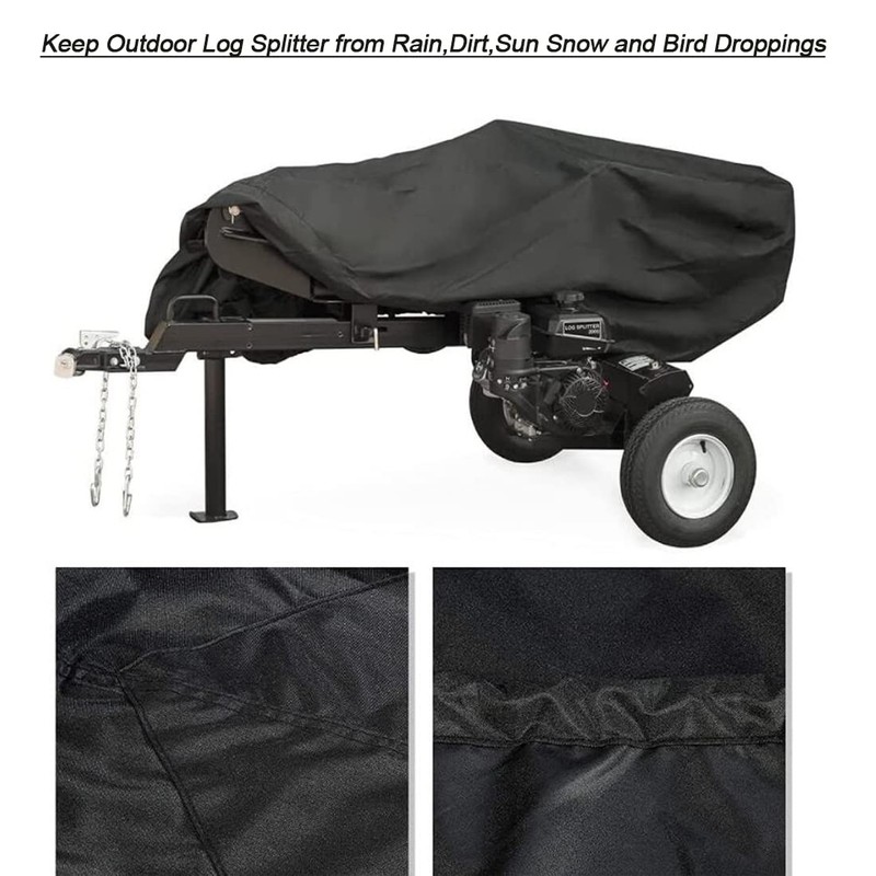 J&C Patio Gas Log Splitter Cover 420D Waterproof Electric Wood