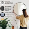 Sunniry Black Circle Mirror, Round Bathroom Mirror 20 inch, Round