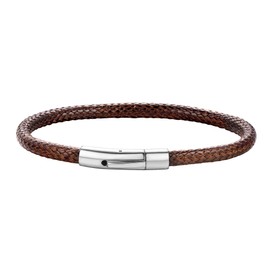 ChainsHouse Brown Braid Leather Woven Bracelet for Men Women Bangle Bracelets Leather Wristbands