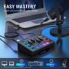 FIFINE Gaming Audio Mixer with XLR Cable Bundle, Streaming RGB