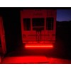 UWDESY 23.7in 5-Row Red White LED Tailgate Light Bar,Red Brake