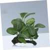 GRIRIW 2Pcs Durable Plastic Aquarium Decorations Betta Leaf Pad Hammock