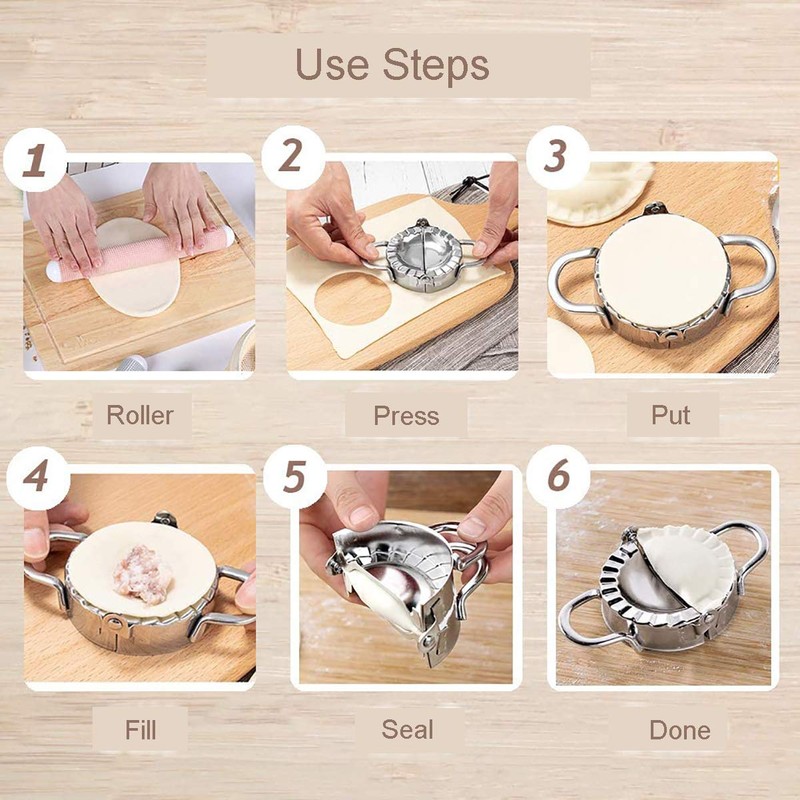 Dumpling Maker, Dumpling Press, Empanada Press, 304 Stainless Steel Dumpling
