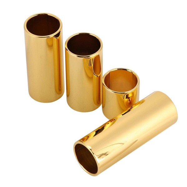 Alomejor Guitar Slide Set of 4 Metal Bass Slide Guitar