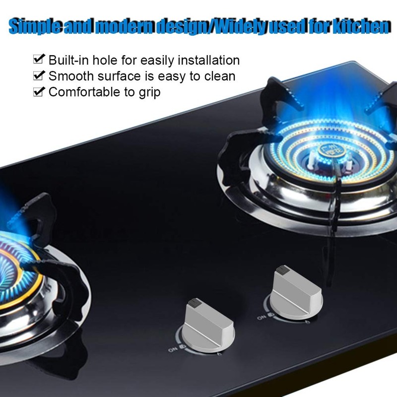 Set of 2 Gas Hob Adjustment Knobs 6 mm Diameter
