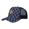 Djinns - Denim Check Trucker Cap Mesh Cap Hat Cap