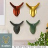 Household Storage Bathroom Hook Towel Hooks 8-Pack Plastic Ox Horn