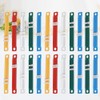 DOITOOL 100pcs Plastic Binding Clips for Loose-Leaf Files Paper Fasteners