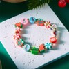 TOFBS Women's Christmas Elegant Christmas Bracelet Made of Polymer with