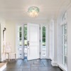 JC TOPA 13.8" Capiz Shell Ceiling Light Fixtures 3 Lights