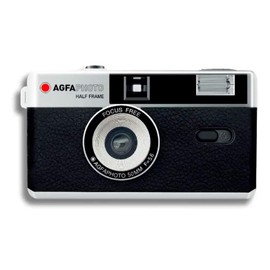 AgfaPhoto Analogue 35 mm 1/2 Format Photo Camera Black