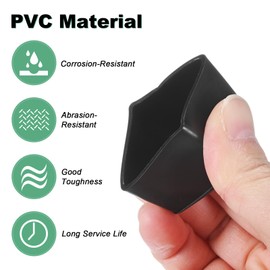 M METERXITY 8-Pack Square Furniture Leg Caps, 1" (25mm) PVC Leg Caps for Chairs/Table/Bed, Furniture Hardwood Floor Protectors Feet Covers Cups