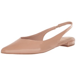 Madden Girl Women's Delaneyy Ballet Flat, Nude Patent, 9