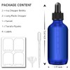 Bumobum Dropper Bottles, 4oz Blue Bottle with Dropper for Essential
