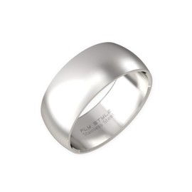 Fly Style Stainless Steel Ring for Men & Women, 8 - 12 mm Wide, Matte or Polished, Stainless Steel