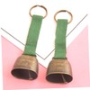 Kisangel 2pcs Bear Bells for Hiking Camping Metal Camping Bell
