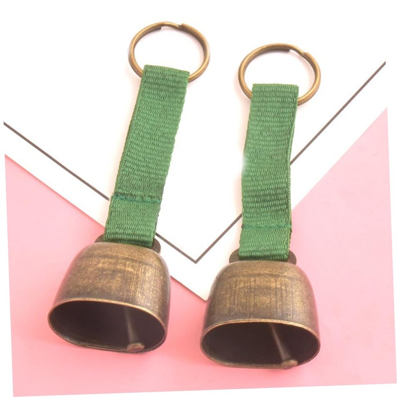 Kisangel 2pcs Bear Bells for Hiking Camping Metal Camping Bell