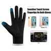 Winter Warm Gloves, Touch Screen Thermal Waterproof Windproof Elastic Anti-slip