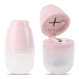 Dzmuero Tablettenteiler, Tablettenschneider, Tablettenteiler für alle tabletten kostenlos, Einstellbar, 1 in 2 unterteilt, 1 in 4 unterteilt, Multifunktionaler Medizinschneider, Tablettendose (Rosa)