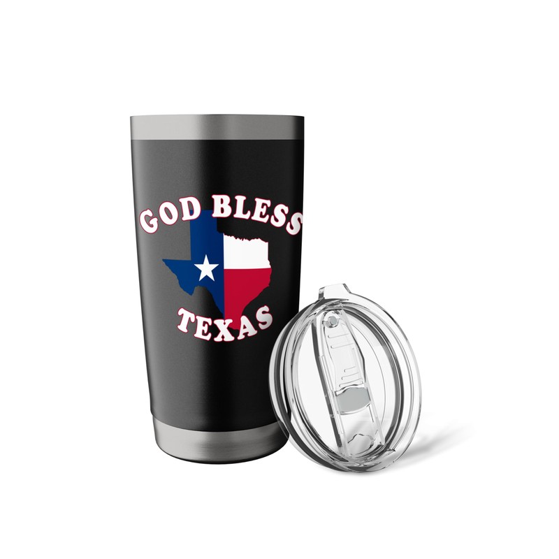 God Bless Texas Stainless Steel Insulated Tumbler