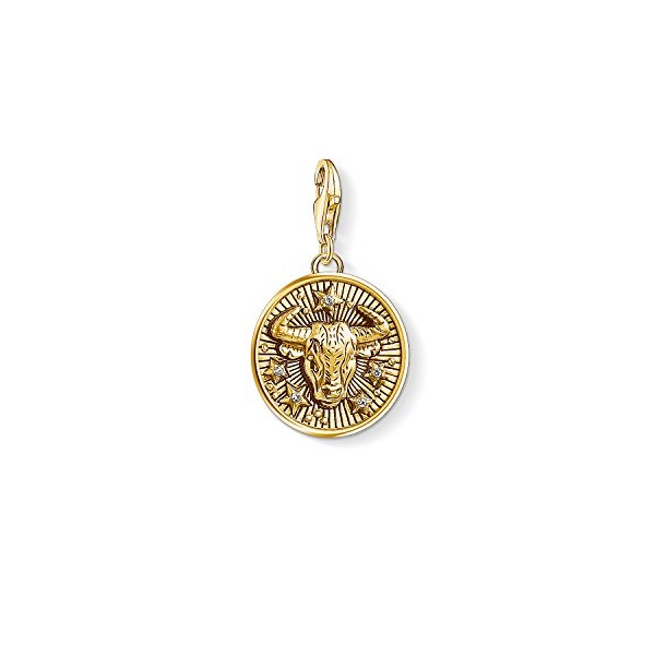 Thomas Sabo Men Women Charm Pendant Zodiac Sign Taurus Charm