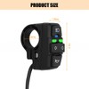 Norkmdi Motorcycle Head Light Turn Switch, 7/8" Ebike Horn Turn