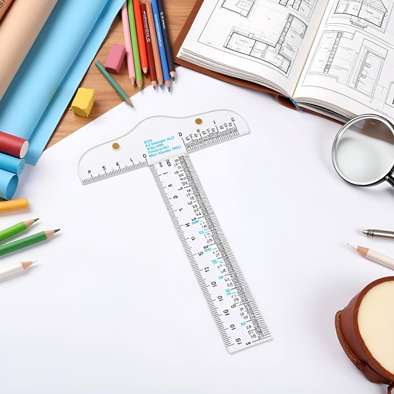 Clear Acrylic T-Square Ruler, Drafting T Square, Drafting Tools, T