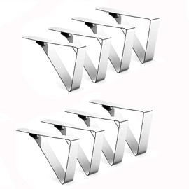 Forhomelife Table Cloth Knobs Tablecloth Clips Stainless Steel Tablecloth Non-Slip Cloth Fastening Set of 8