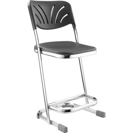 National Public Seating Elephant Z-Stool 22" Stool with Blow Molded Seat and Backrest