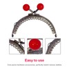 8.5cm Semicircle Embossing Kiss Lock Frame Lock Clip for Purse