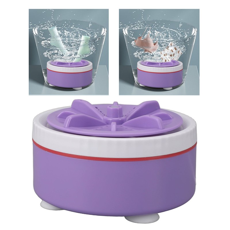 Mini Turbo Washing Machine Timed Adjustable Multifunction USB Powered Portable