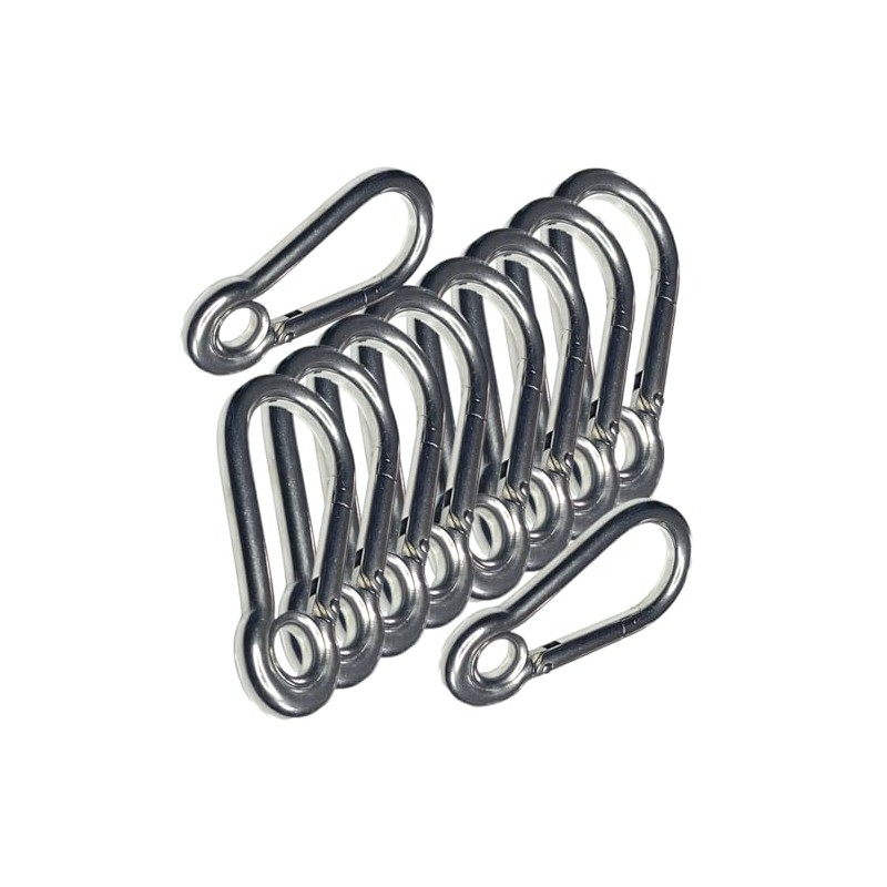 Spring Snap Eyelet Hook 316 Marine Stainless Steel Climbing Locking