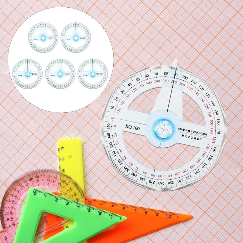 Hemobllo 360° Protractor - 5 Pcs 360 Degree Swing Arm