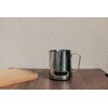 QLESHINING Milk jug Frothing with Thermometer, Stainless Steel Coffee Pitcher
