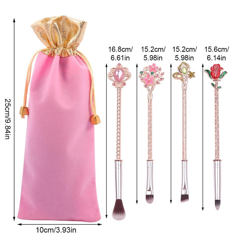 Makeup Brush Set Beauty And Beast Rose Makeup Brushes Set