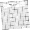 iplusmile 1 Set Grid Design Shower Curtain Kit Black and