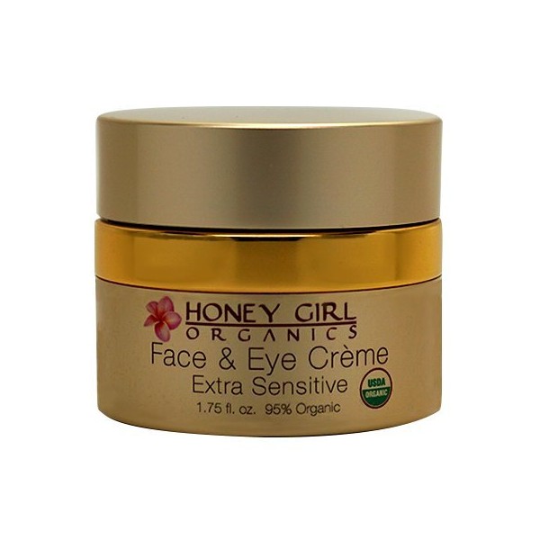 Honey Girl Organics Extra Sensitive Face and Eye Creme, 1.75 Fluid Ounce