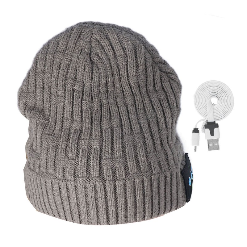Bluetooth Hat Winter Warm Knit USB Smart Music Wireless Hat